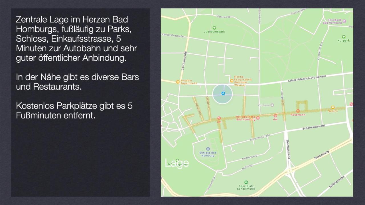 Grosses Und Helles Innenstadt Apartment - Ferienwohnung 巴特洪堡 外观 照片